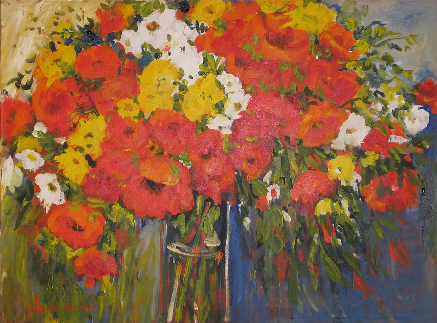 Poppies II Painting by Ingrid Dohm