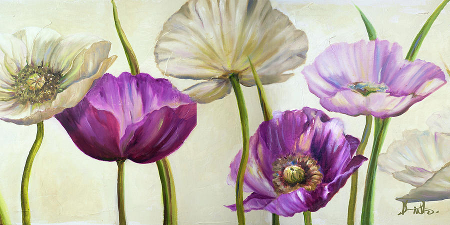 Spring Painting - Poppies In Spring II by Patricia Pinto