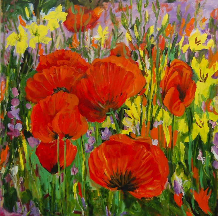 Poppies Painting by Ingrid Dohm
