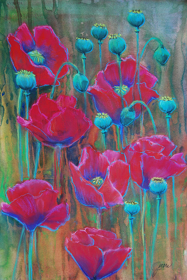Poppies  Painting by Jani Freimann