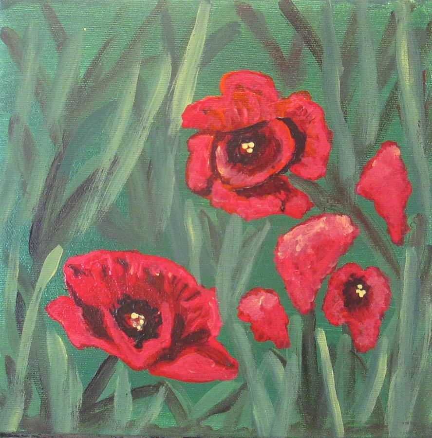 Poppies Painting by Jennylynd James