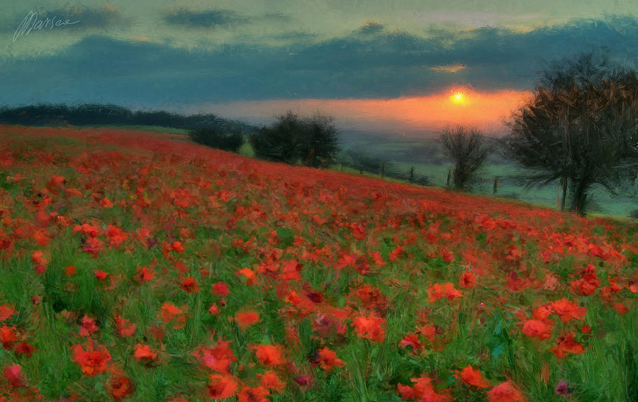 Claude Monet Painting - Poppies by Marina Likholat