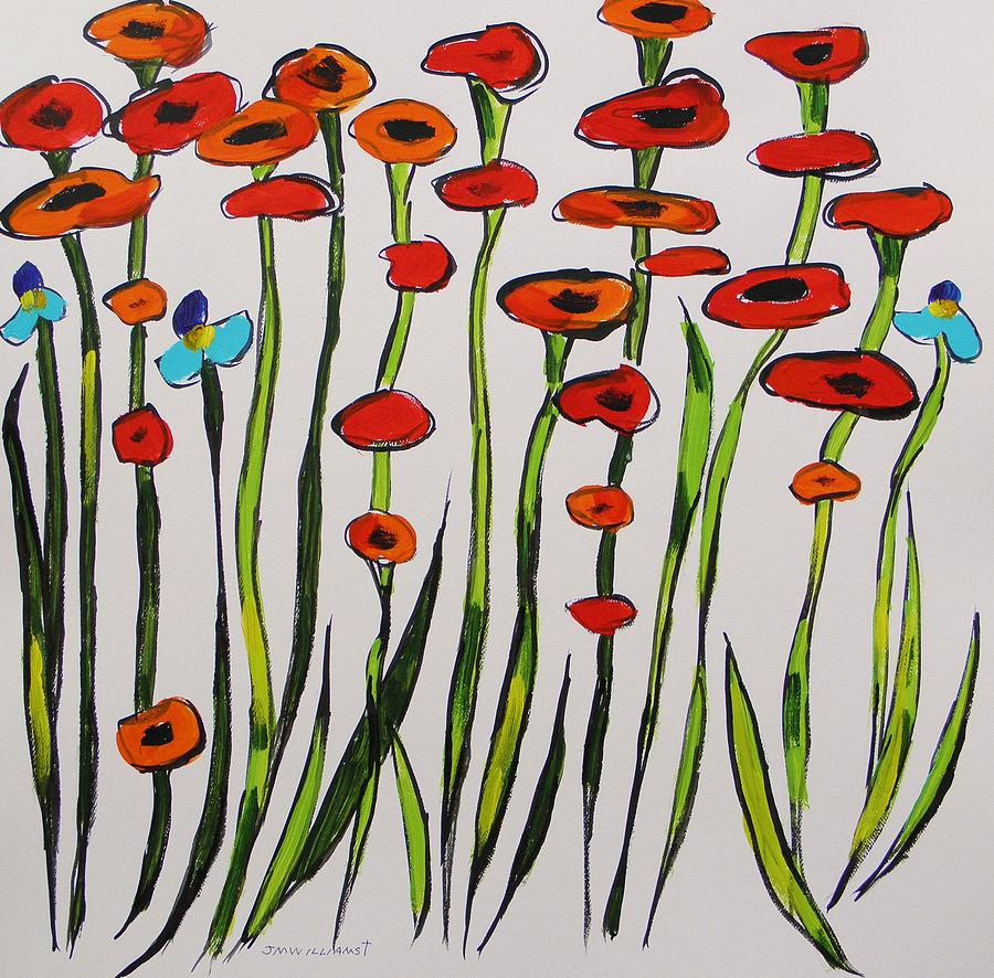 Poppy Allure Painting by John Williams