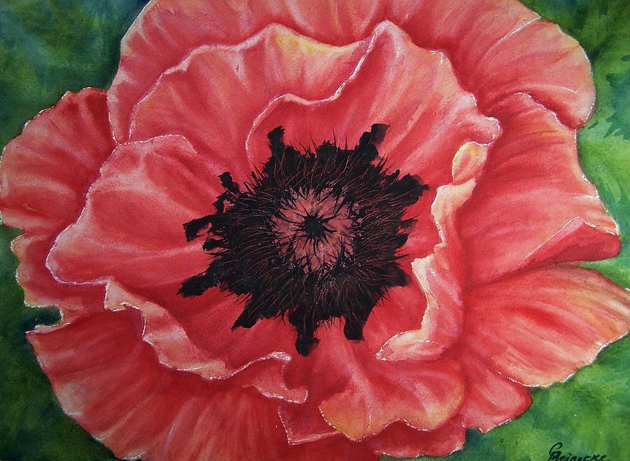 Poppy Painting - Poppy by Conni  Reinecke