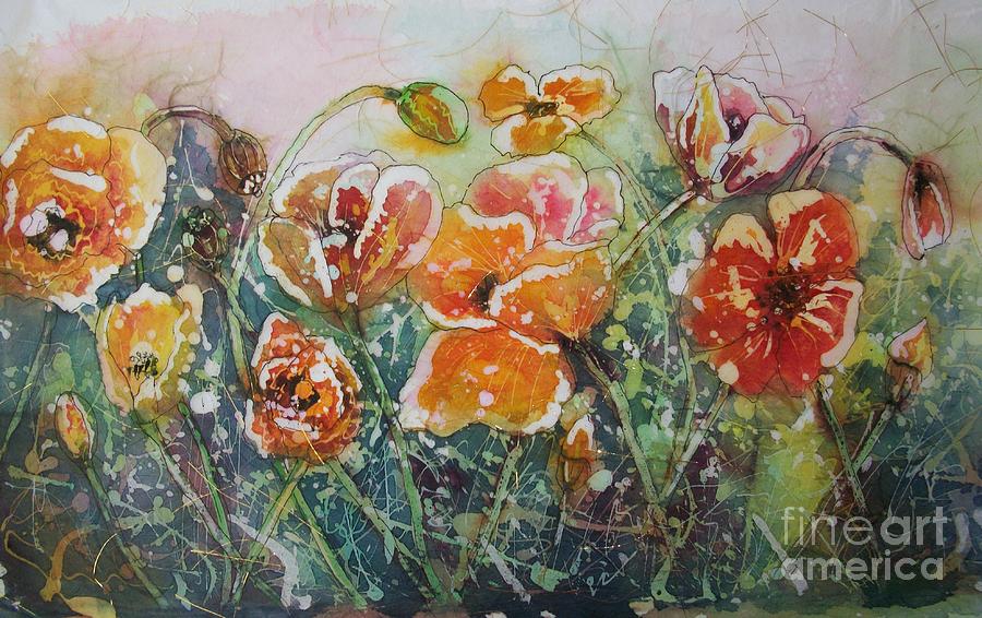 Poppy Field Painting by Carol Losinski Naylor