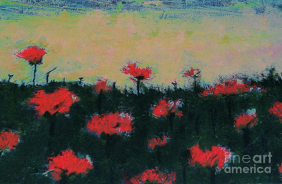 Poppy Field Painting by Jacqueline McReynolds