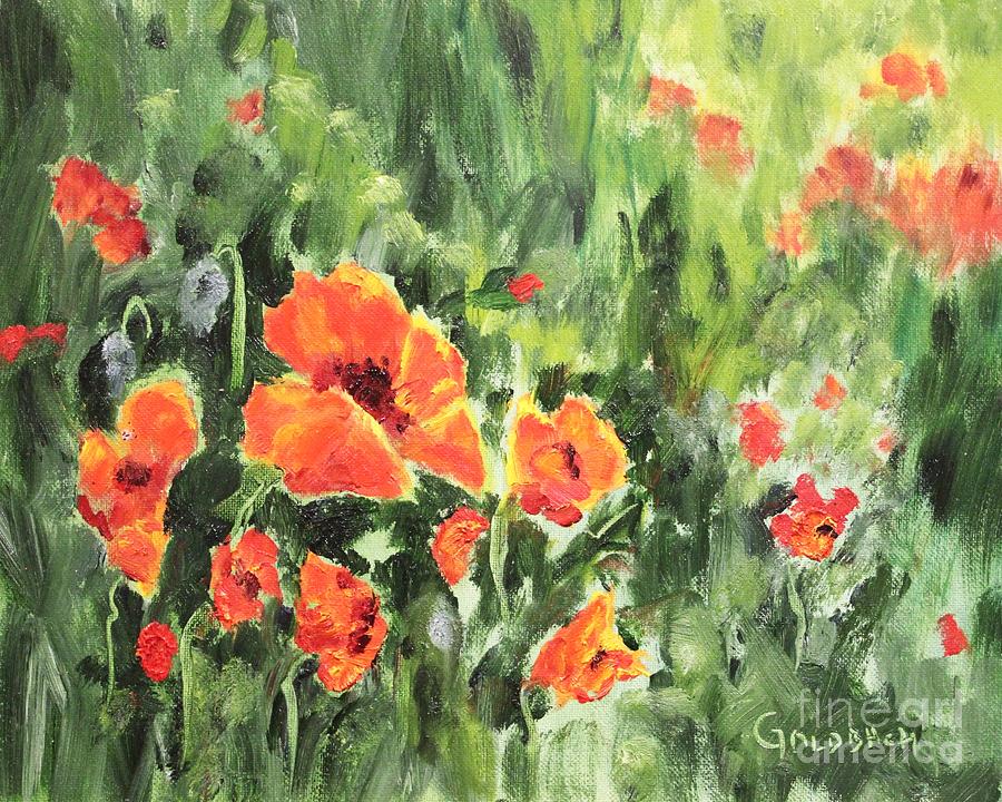 Poppy Field Painting by Kathy Lynn Goldbach