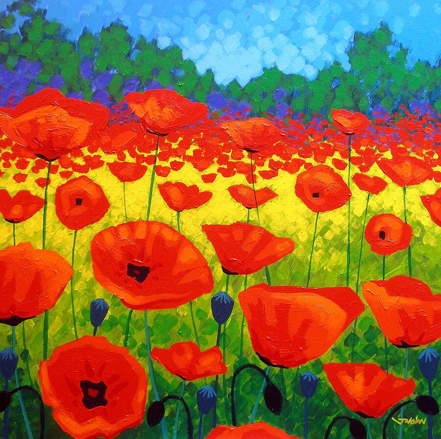 Poppy Field V Painting by John  Nolan