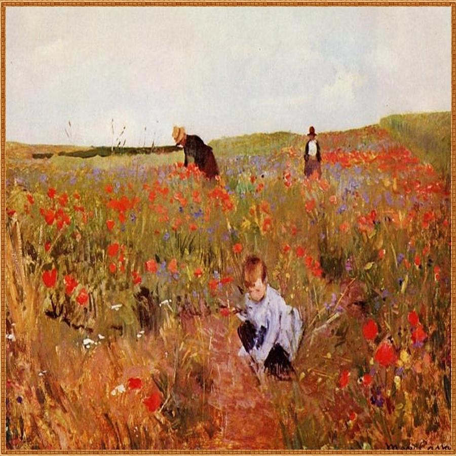 Poppy Fields Painting by Florene Welebny