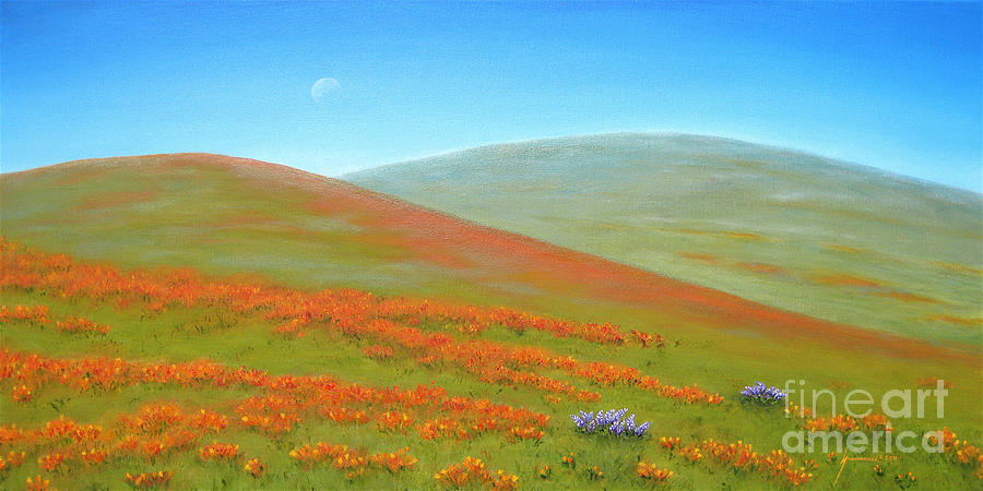 Poppy Fields Painting by Jerome Stumphauzer