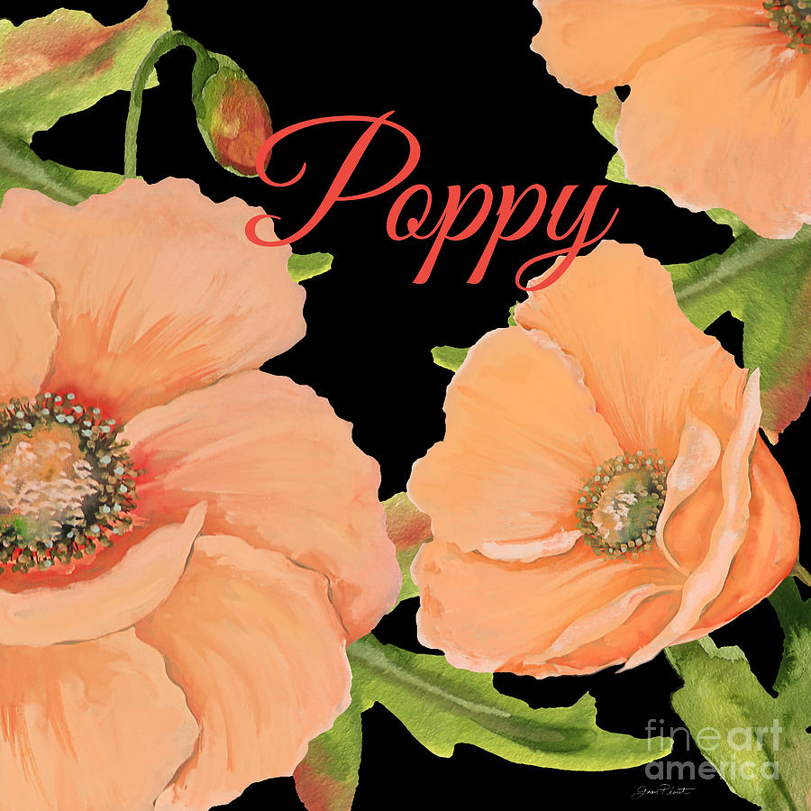 Poppy-JP2697 Painting by Jean Plout