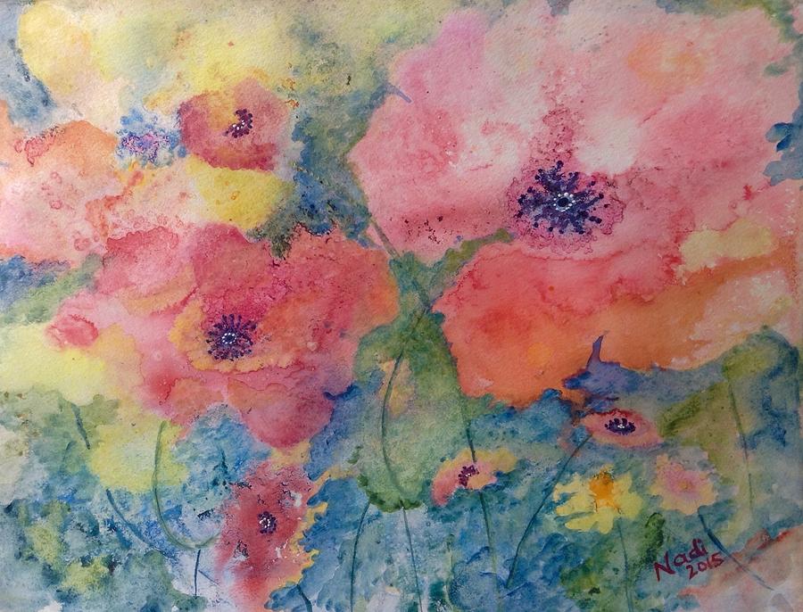Poppy Love Painting by Renate Wesley