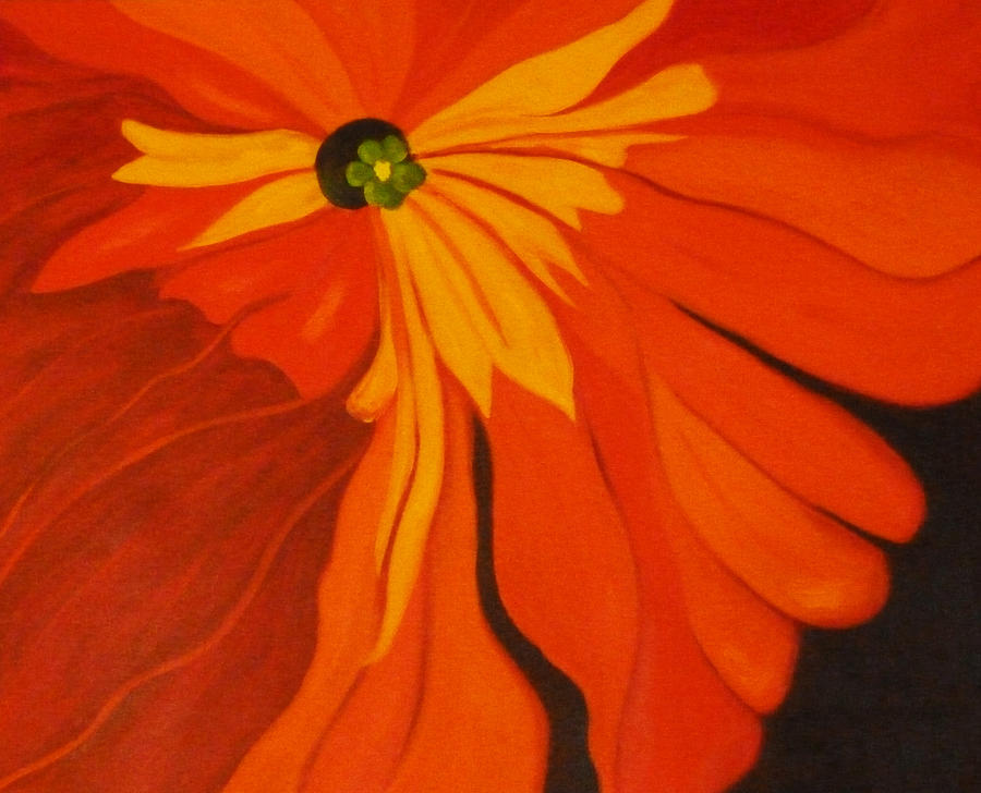 Poppy Painting by Nancy Merkle