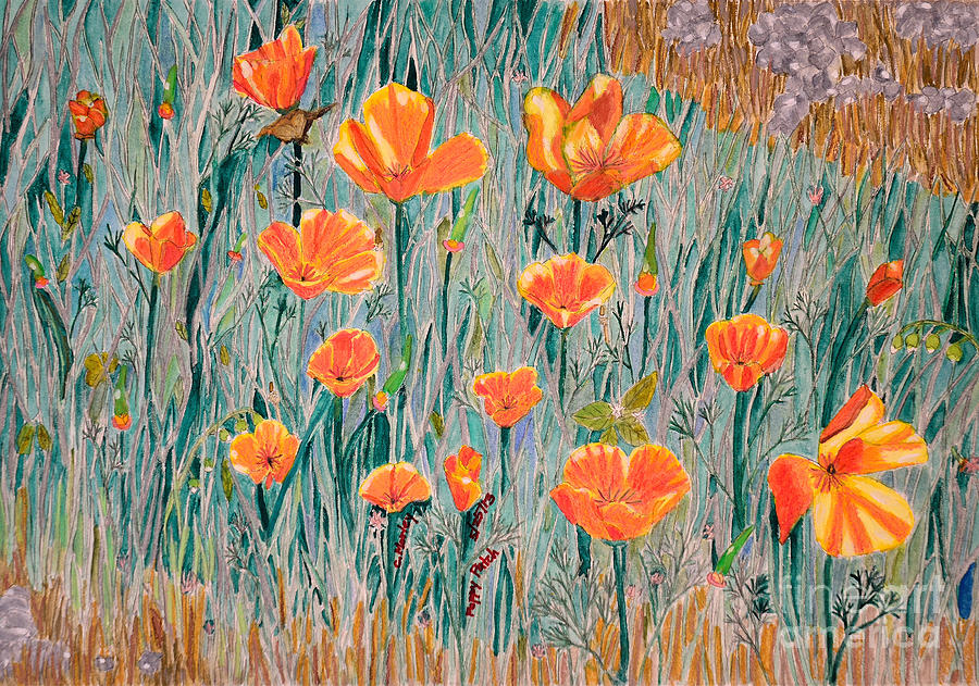 Poppy Patch Painting