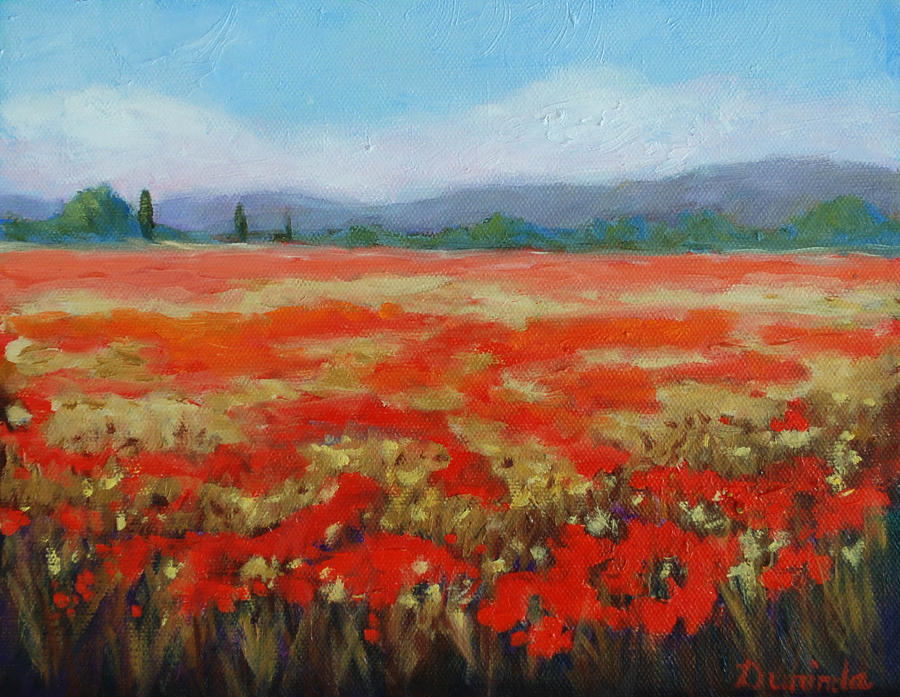 Poppy Poetry II Painting by Durinda Cheek - Fine Art America