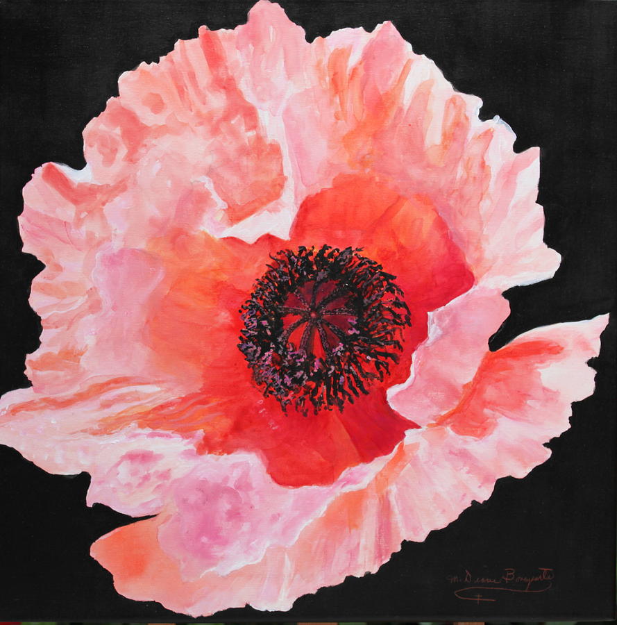 Poppy Power Painting by M Diane Bonaparte