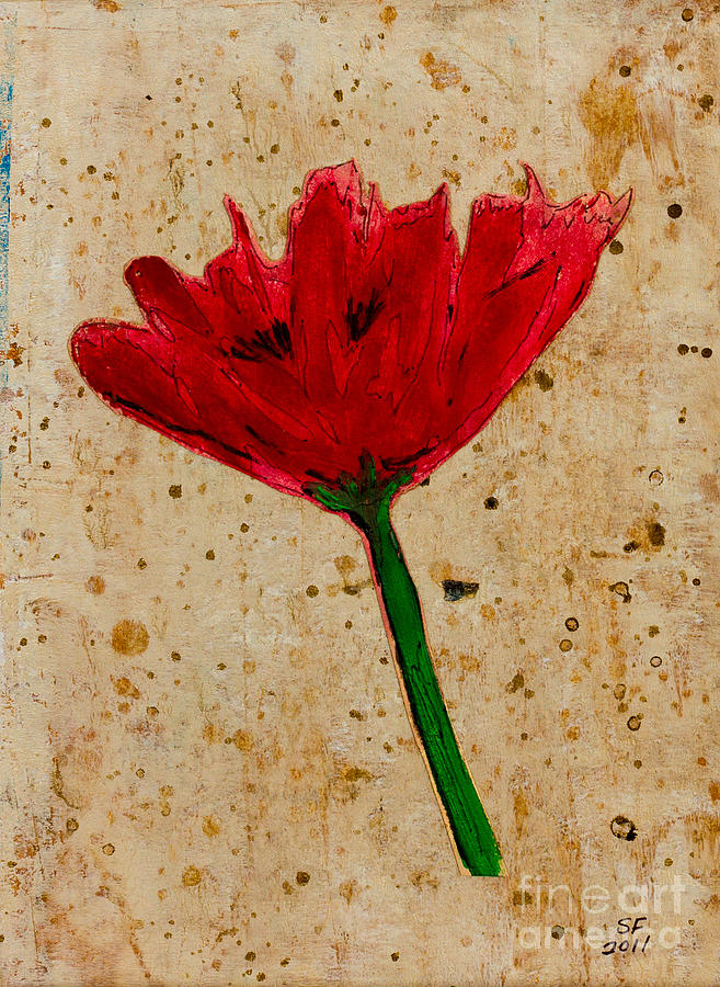 Poppy Painting by Stefanie Forck