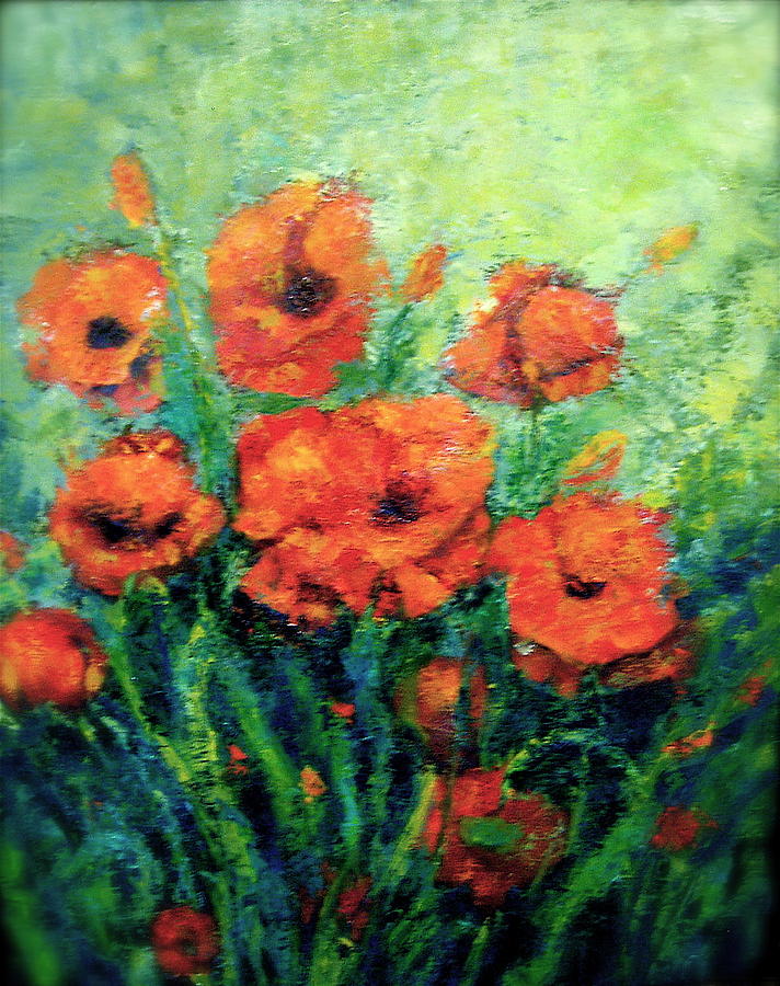 PoppyBouquet Painting by Marie Hamby - Fine Art America