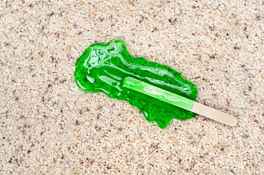 Snack Photograph - Popsicle dropped on carpet by Joe Belanger
