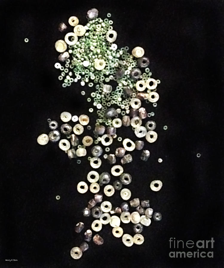 Button Photograph - Porcelain Buttons by Nancy Stein Button Photograph - Porcelain Buttons by Nancy Stein