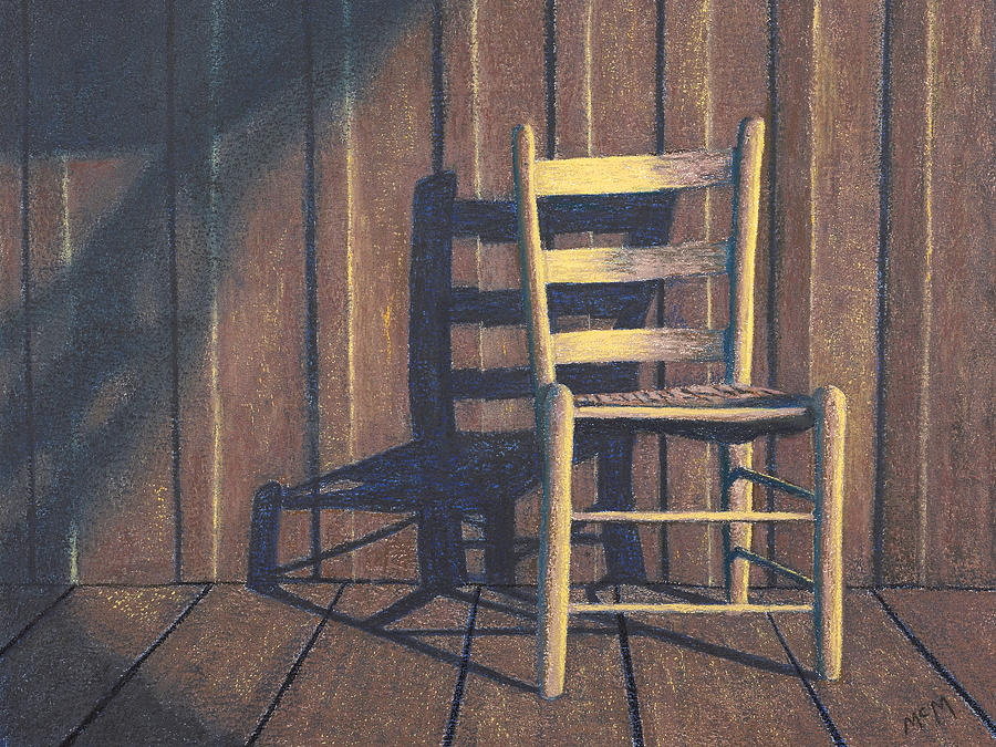 Porch Chair Pastel Painting by Garry McMichael