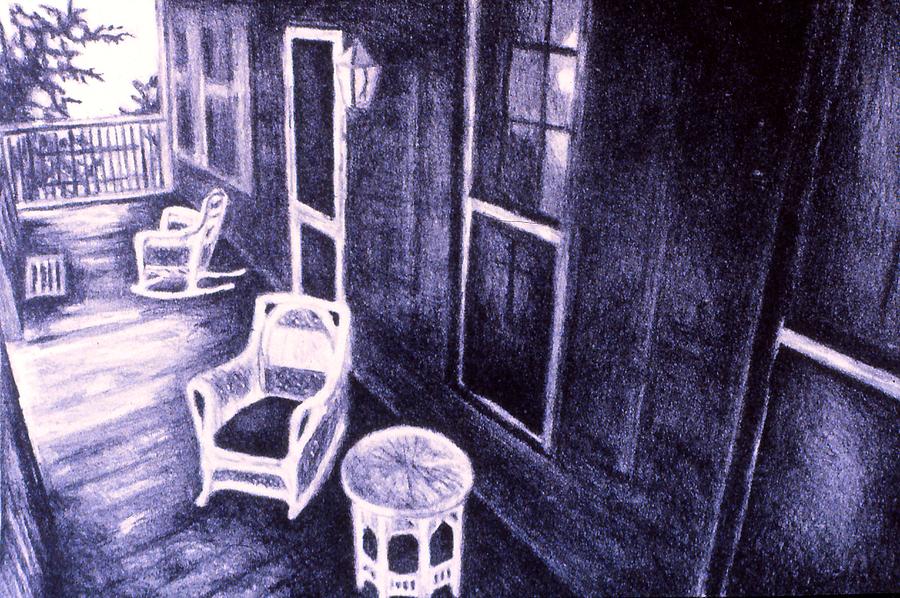 Porch Original Drawing by Kendall Kessler