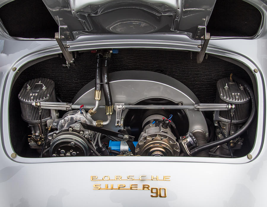 Porsche 356B Super 90 Engine Photograph by Roger Mullenhour