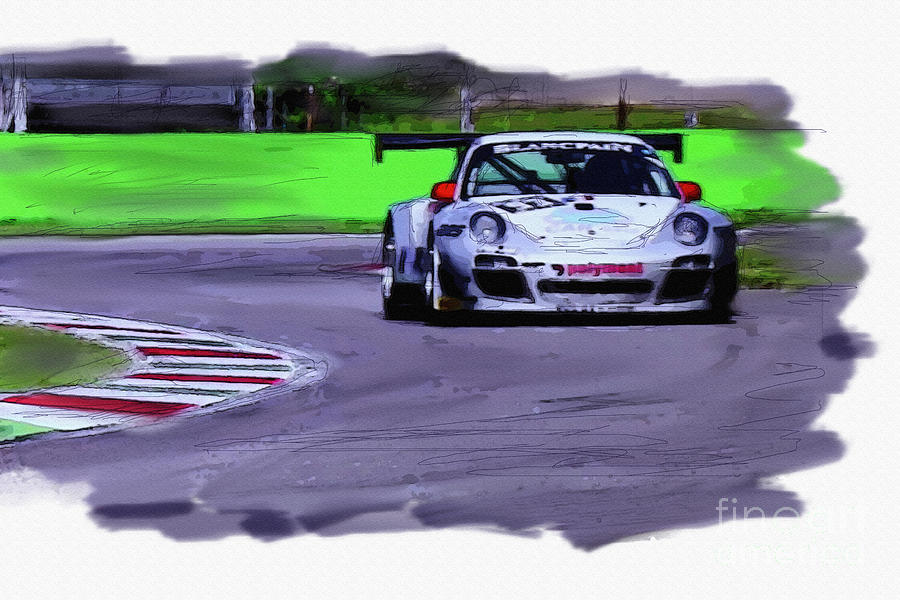 Porsche 911 GT3 Digital Art by Roger Lighterness