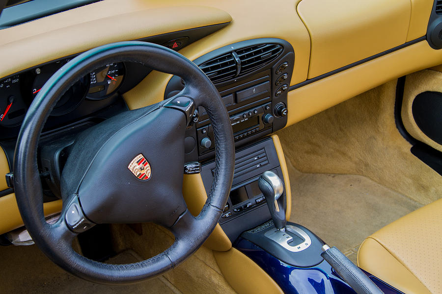 Porsche Boxster Steering Wheel Photograph by Roger Mullenhour
