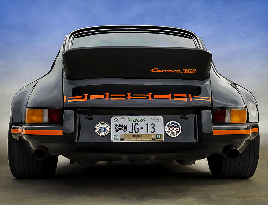 Black Digital Art - Porsche Carrera Rsr by Douglas Pittman Black Digital Art - Porsche Carrera Rsr by Douglas Pittman