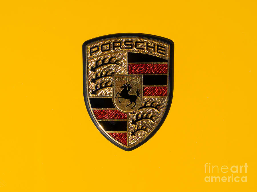 Porsche Emblem DSC2484 Photograph by Wingsdomain Art and Photography