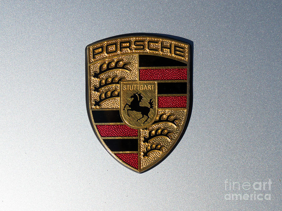 Porsche Emblem DSC2485 Photograph by Wingsdomain Art and Photography
