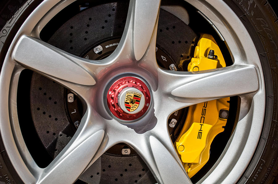 Porsche Wheel Emblem -0997c Photograph by Jill Reger