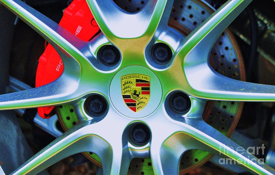 Mug Photograph - Wheel On A Porsche  by Marcus Dagan