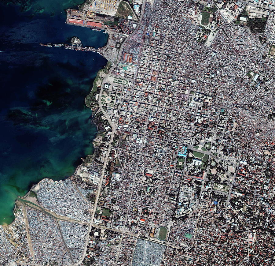 Port-au-prince Photograph by Geoeye/science Photo Library
