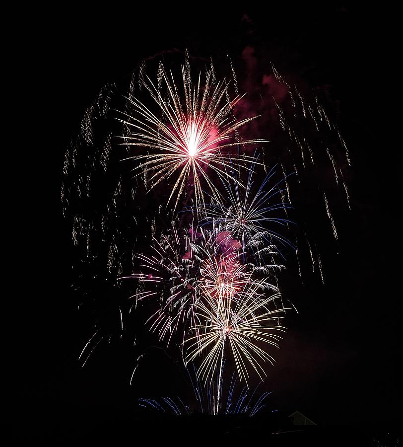 Port Clinton Fireworks Photograph by Jim Steinmiller