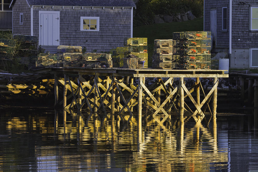 Summer Photograph - Port Clyde Pier on The Coast Of Maine by Keith Webber Jr