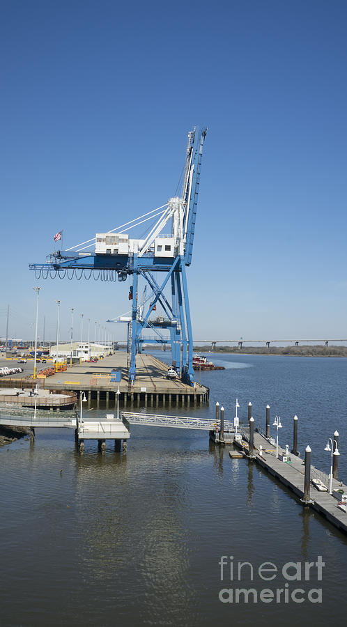 Port crane Photograph by Ules Barnwell