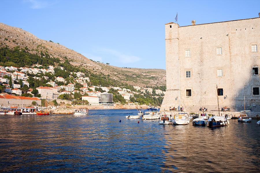 Port in Old City of Dubrovnik Photograph by Artur Bogacki