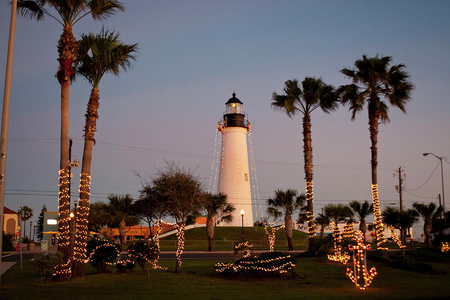 Port Isabel Lighthouse And Christmas Photograph by Larry Ditto Fine