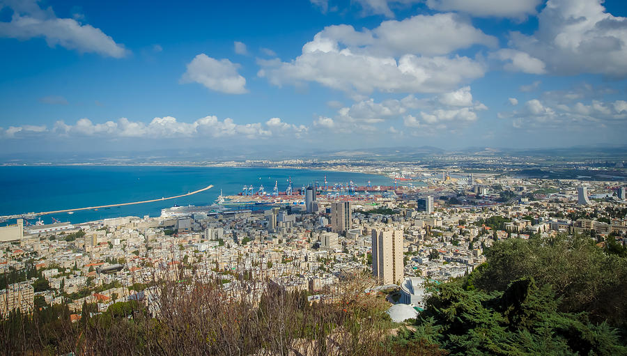 Port of Haifa Photograph by David Morefield