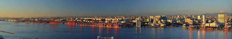 Port Of Tokyo Panorama Photograph by Vladimir Zakharov