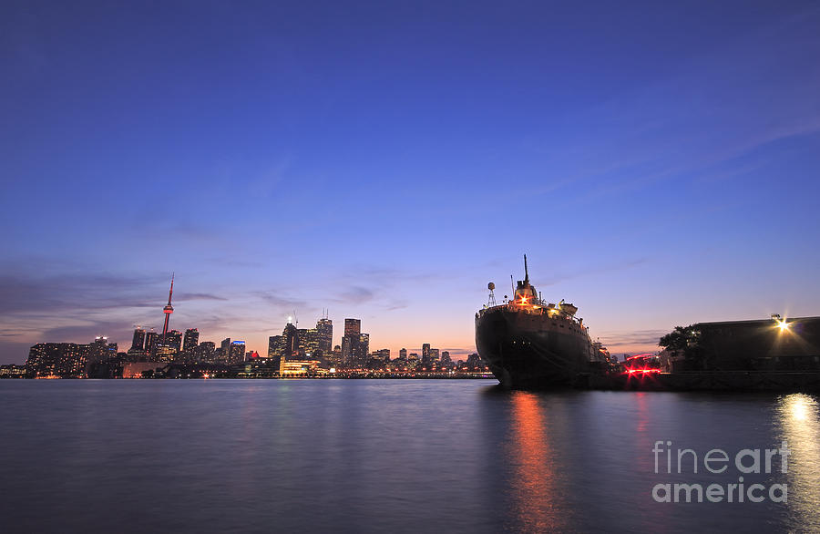 Port of Toronto Evening Photograph by Charline Xia