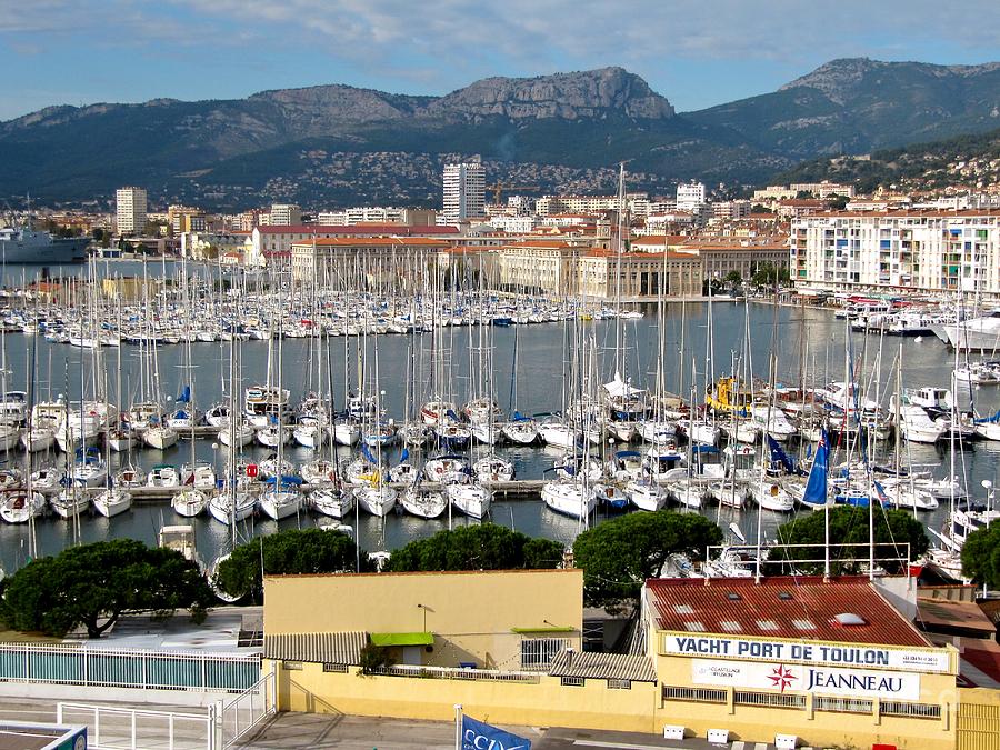 Port of Toulon Photograph by Phyllis Kaltenbach