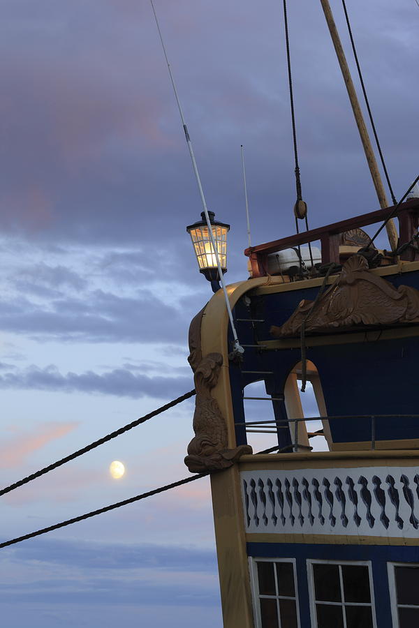 Port side of a tall ship at dusk Photograph by Ulrich Kunst And Bettina Scheidulin