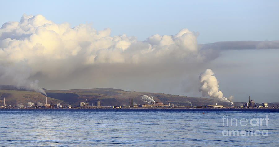 Port Talbot from The Mumbles Photograph by Paul Cowan