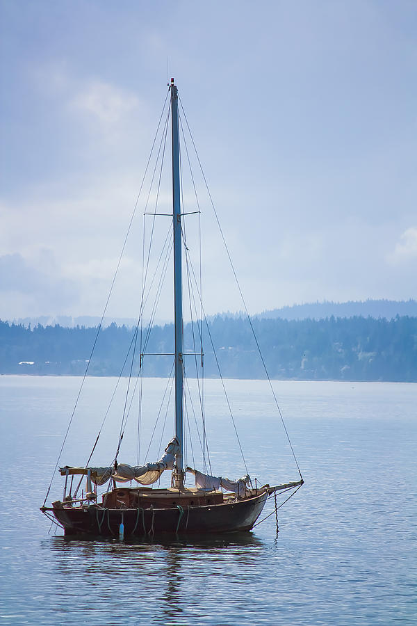 Boat Photograph - Port Townsend Sailboat by Alicia Lockwood