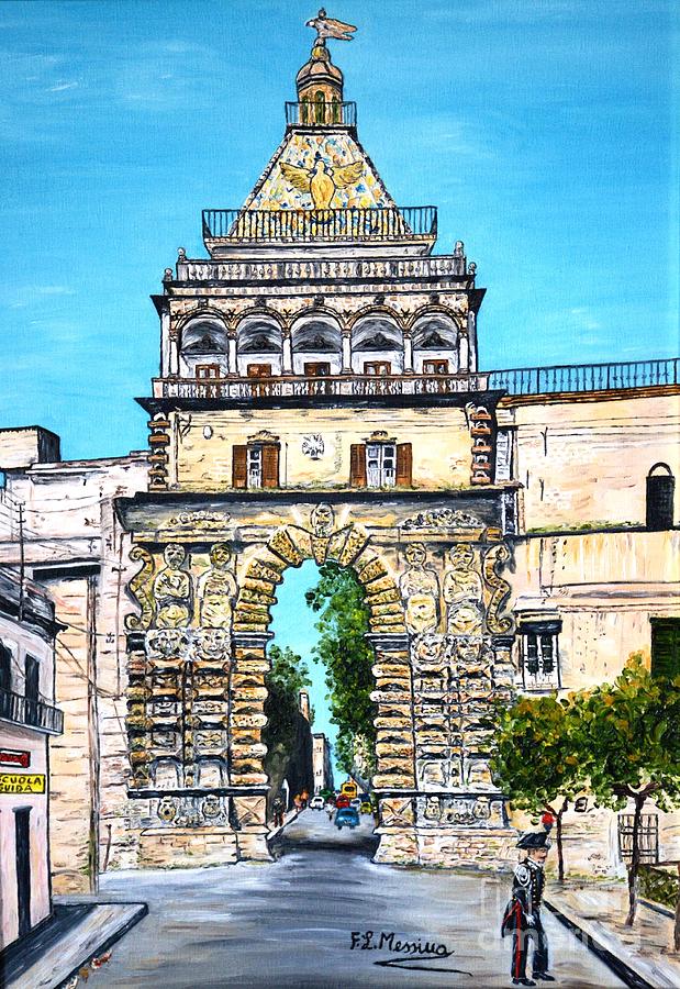 Porta Nuova - Palermo Painting by Loredana Messina