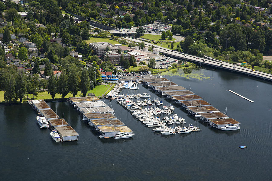 Seattle Photograph - Portage Bay And Seattle Yacht Club by Andrew Buchanan/SLP