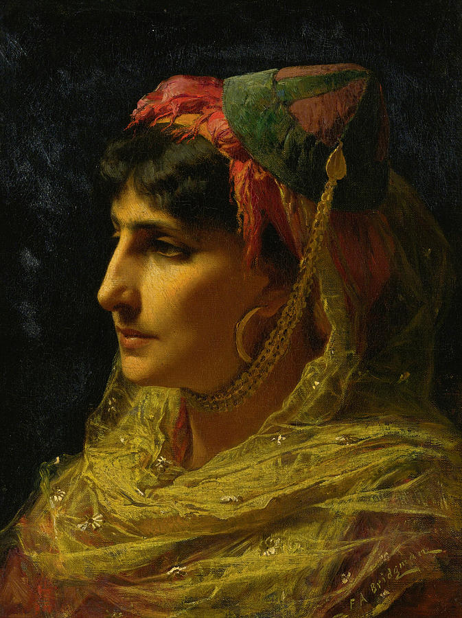 Portait of a Woman Painting by Frederick Arthur Bridgman